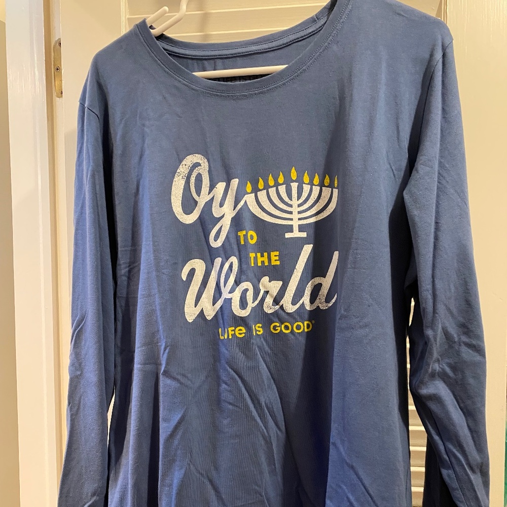 Life Is Good "Oy to the World" Long Sleeved Tee